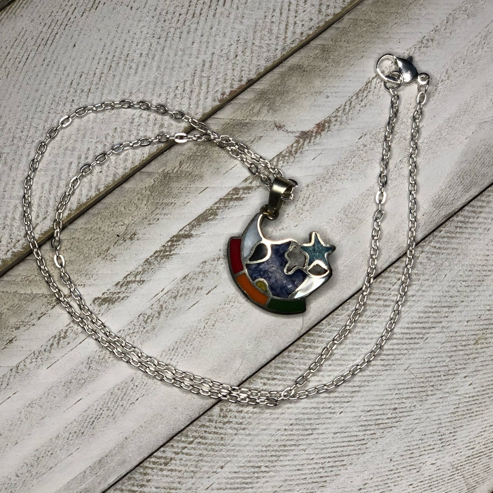 Authentic Peruvian Necklace - Half Moon. - image 1